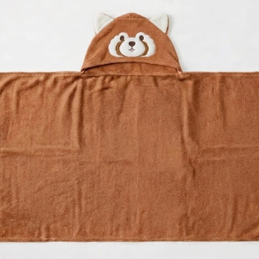 フード付きバスタオル レッサーパンダ 2