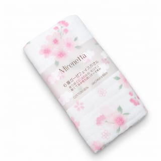 6層ガーゼ フェイスタオル 桜柄 1