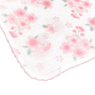 6層ガーゼ ハンカチ 桜柄 3