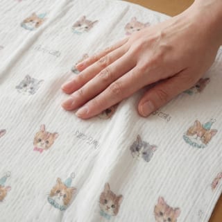 バンブーガーゼ ブランケットタオル ねこ柄 3