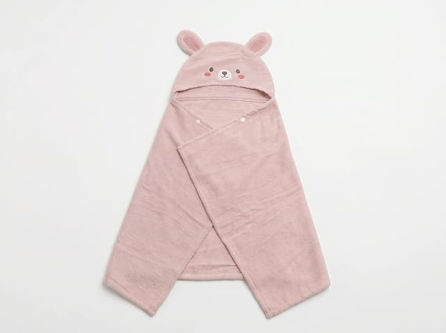 フード付きバスタオル ウサギ