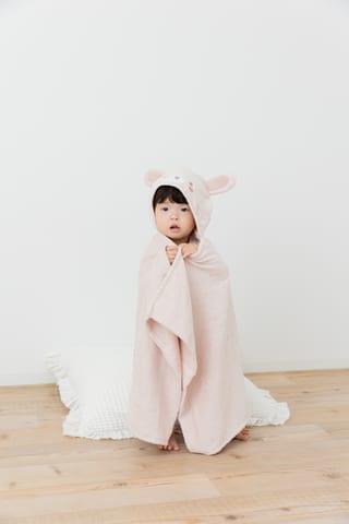 フード付きバスタオル ウサギ 4